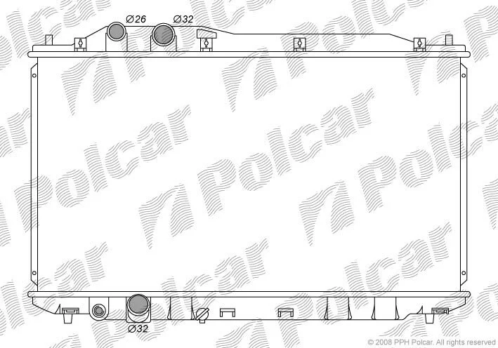 Радіатори охолодження Polcar 3829081K (фото 1)