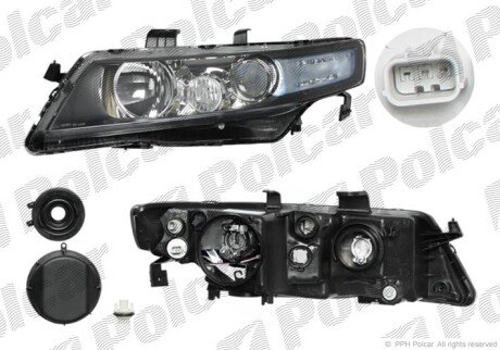 Фара основная правая H1, W5W, WY21W Polcar 383410-E