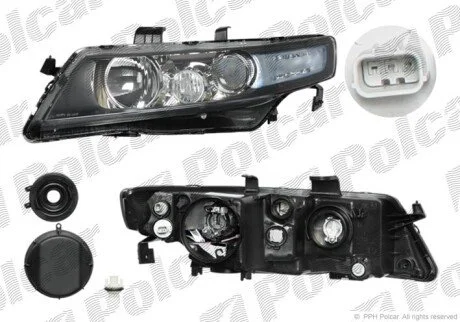 Фара основна права H1, W5W, WY21W Polcar 383410-E