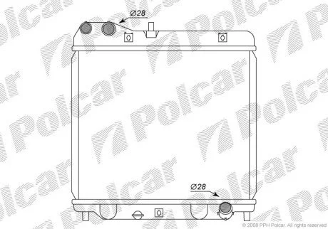 Радіатори охолодження Polcar 383508-2