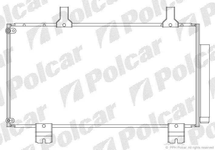 Радіатори кондиціонера Polcar 3836K82K (фото 1)
