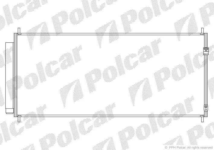 Радіатори кондиціонера Polcar 3837K81K (фото 1)