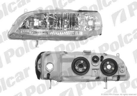 Фара основная правая HB3, HB4, PY21W, W5W Polcar 3838101E