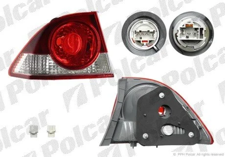 Фонарь задний справа наружный Polcar 384588-E