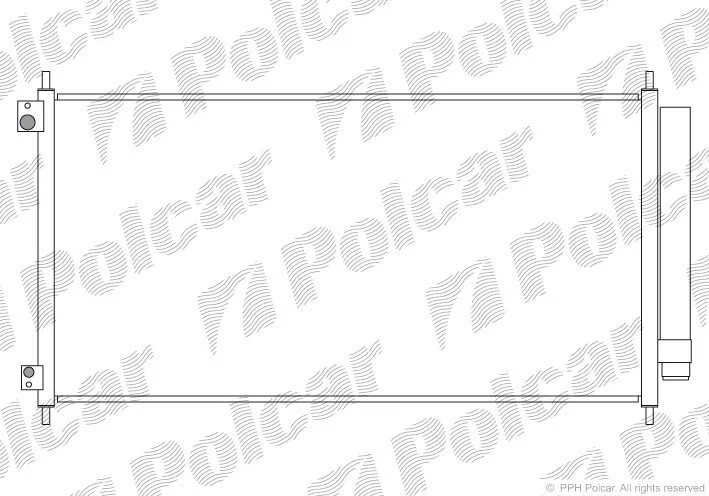 Радиаторы кондиционера Polcar 3851K81K (фото 1)