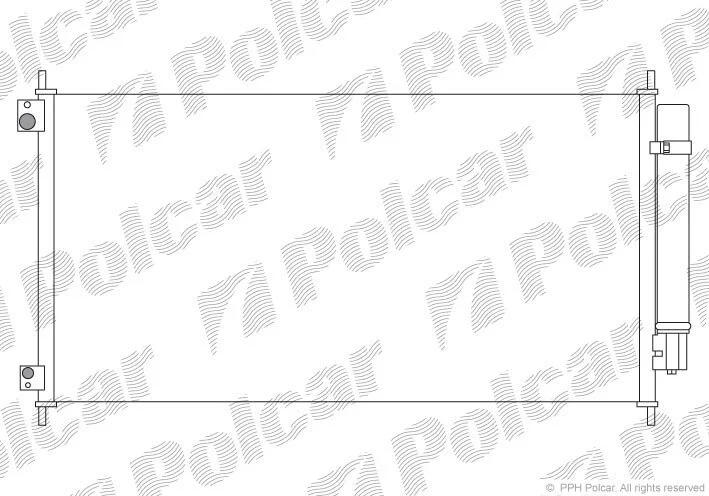 Радиаторы кондиционера Polcar 3851K8C1 (фото 1)