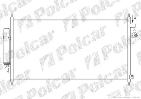 Радіатори кондиціонера Polcar 3857K82K