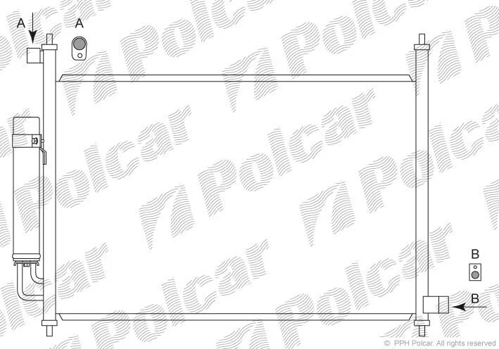 Радіатори кондиціонера Polcar 3857K8C1S (фото 1)