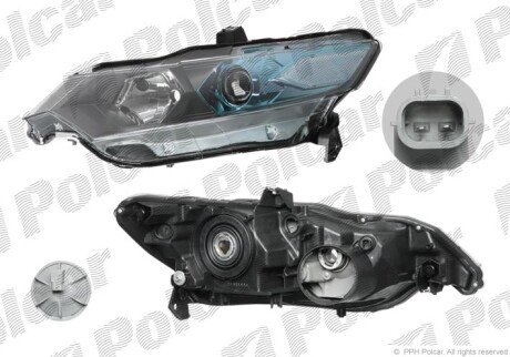 Фара основная левая H11, HB3 Polcar 385809-E