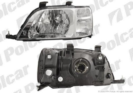 Фара основная правая H4, PY21W, W5W Polcar 3875102E
