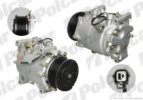 Компрессор кондиционера (новый) Polcar 3876KS-1