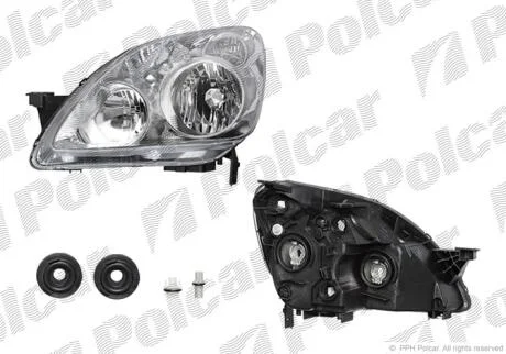 Фара основна права H1 Polcar 387710-EUA
