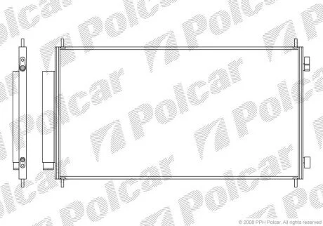 Радиаторы кондиционера Polcar 3877K81K