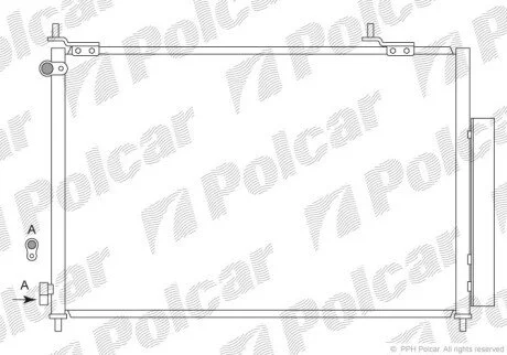 Радиаторы кондиционера Polcar 3877K8C2S