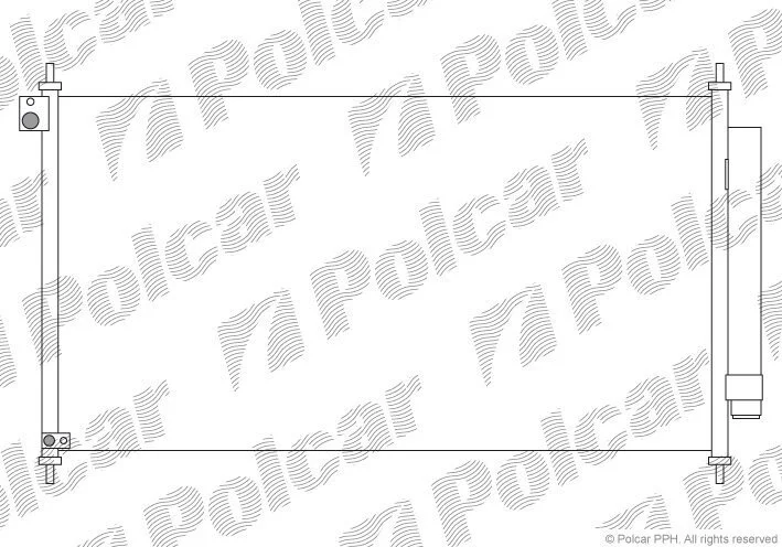 Радіатори кондиціонера Polcar 38C1K81K (фото 1)
