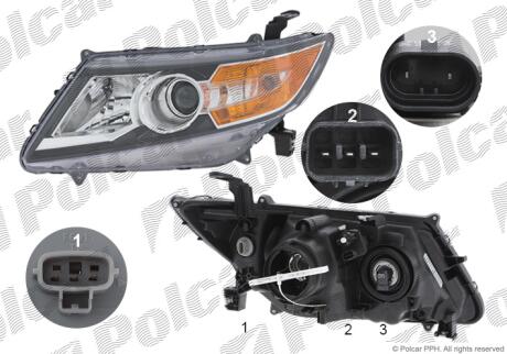 Фара основная Polcar 38V1107