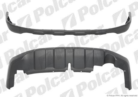 Бампер задній Polcar 38X1961UA