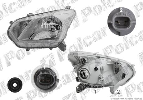 Фара основная Polcar 39P1093E
