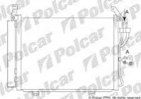 Радіатор кондиціонера (Конденсатор) з осушувачем Polcar 4003K81K