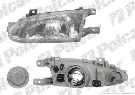 Фара основна права H4 Polcar 400510-E