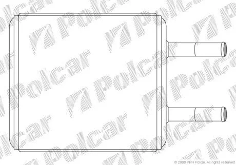 Радіатор обігрівача салону Polcar 4005N8-1