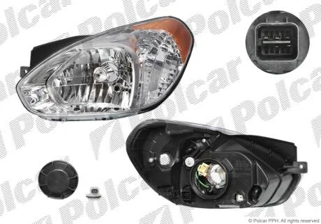 Фара основна Polcar 4009101E