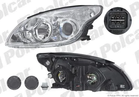 Фара основная левая H1, H7 Polcar 4015094EUA