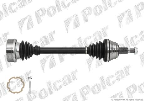 Приводной вал передний мост Polcar 40-3013
