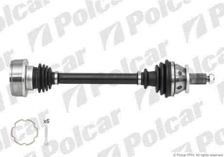 Приводной вал передний мост Polcar 40-3015