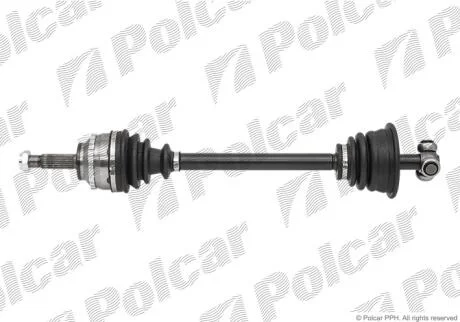 Привідний вал передній міст Polcar 40-3016