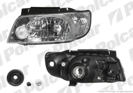 Фара основна ліва H7, PY21W, W5W Polcar 4035090E
