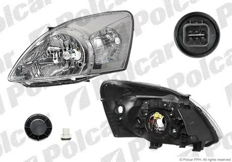 Фара основна ліва H4 Polcar 403709-E