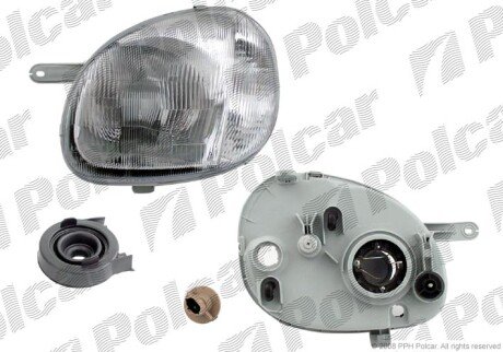 Фара основная левая H4 Polcar 4040091E