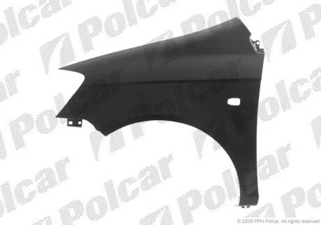 Крило спереду праворуч з отвором для поворотника Polcar 404202