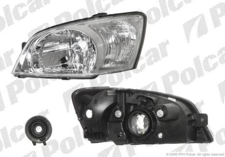 Фара основна права H4 Polcar 4042102E