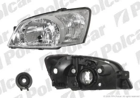 Фара основная правая H4 Polcar 4042102E