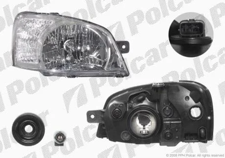 Фара основная Polcar 404210-E