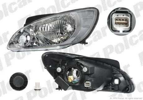 Фара основная Polcar 404410-E