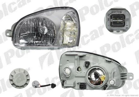 Фара основна права H4 Polcar 4050101E