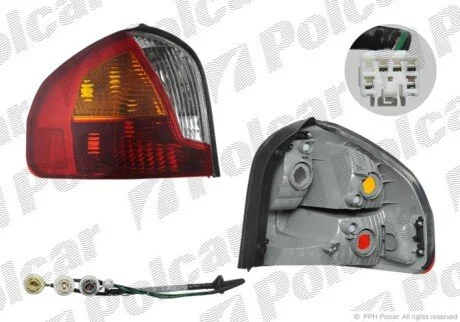 Фонарь задний слева Polcar 405087-E