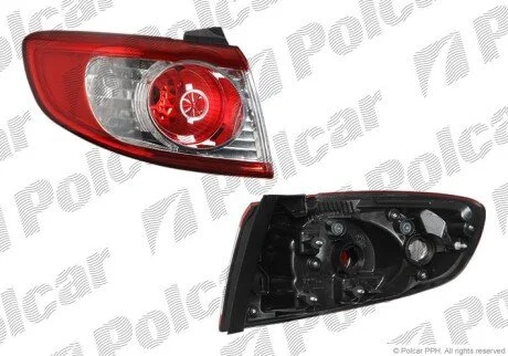 Фонарь задний слева наружный Polcar 405287-E