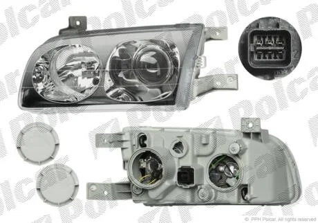 Фара основная Polcar 407509-E