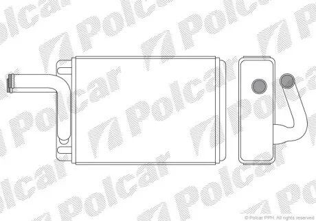 Радіатор обігрівача салону Polcar 4099N81X