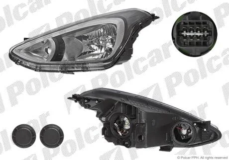 Фара основная Polcar 40A2091E