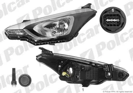 Фара основна Polcar 40B309-E