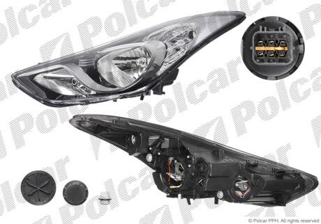 Фара основна ліва H1, H7 Polcar 40C109-E