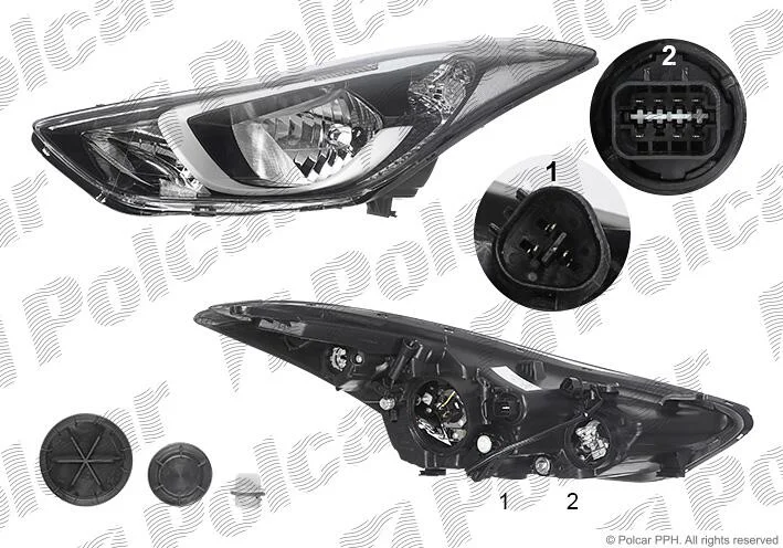 Фара основная Polcar 40C1105E (фото 1)