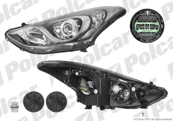 Фара основная Polcar 40C2091X (фото 1)