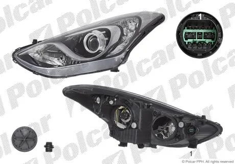 Фара основная Polcar 40C2100E