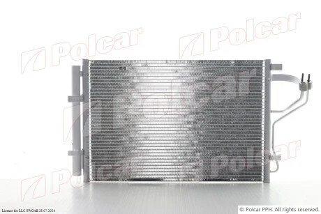 Радиатор кондиционера (Конденсатор) с осушителем Polcar 40C2K8C1S